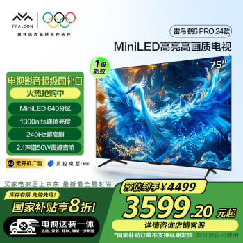 雷鳥 鶴6 Pro系列 24款 75S585C Pro 液晶電視 75英寸 4K