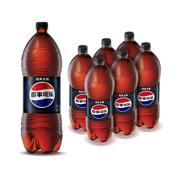pepsi 百事 无糖可乐 2L*6瓶