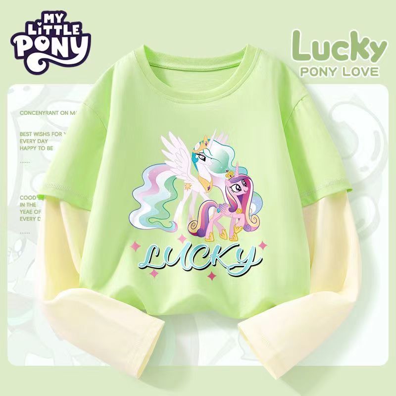 My Little Pony 小马宝莉 女童纯棉假两件长袖 券后38.25元