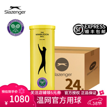 史莱辛格 Slazenger 网球温网用球铁罐训练比赛施莱辛格豹子球练习球专业网球