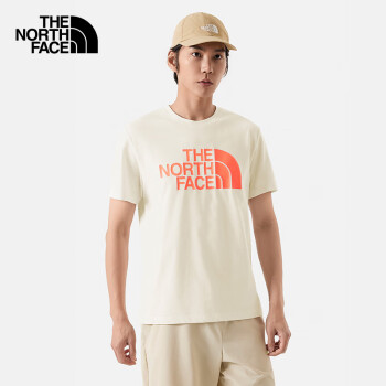 THE NORTH FACE 北面 短袖T恤男戶外速干柔軟透氣短袖88GY 沙丘白/QLI