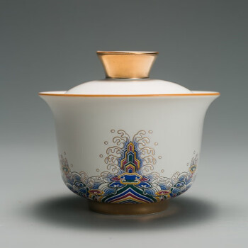 容山堂 金絲琺瑯蓋碗 150ml