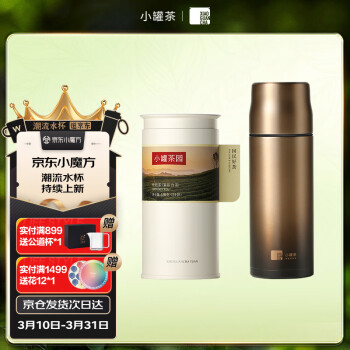 小罐茶 304不锈钢茶水分离杯闷泡杯420ml +小罐茶园陈皮白茶寿眉茶叶120g 闷泡杯+小罐茶园陈皮白茶120g