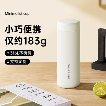 移动端、京东百亿补贴：炊大皇 保温杯 360ml 米白色