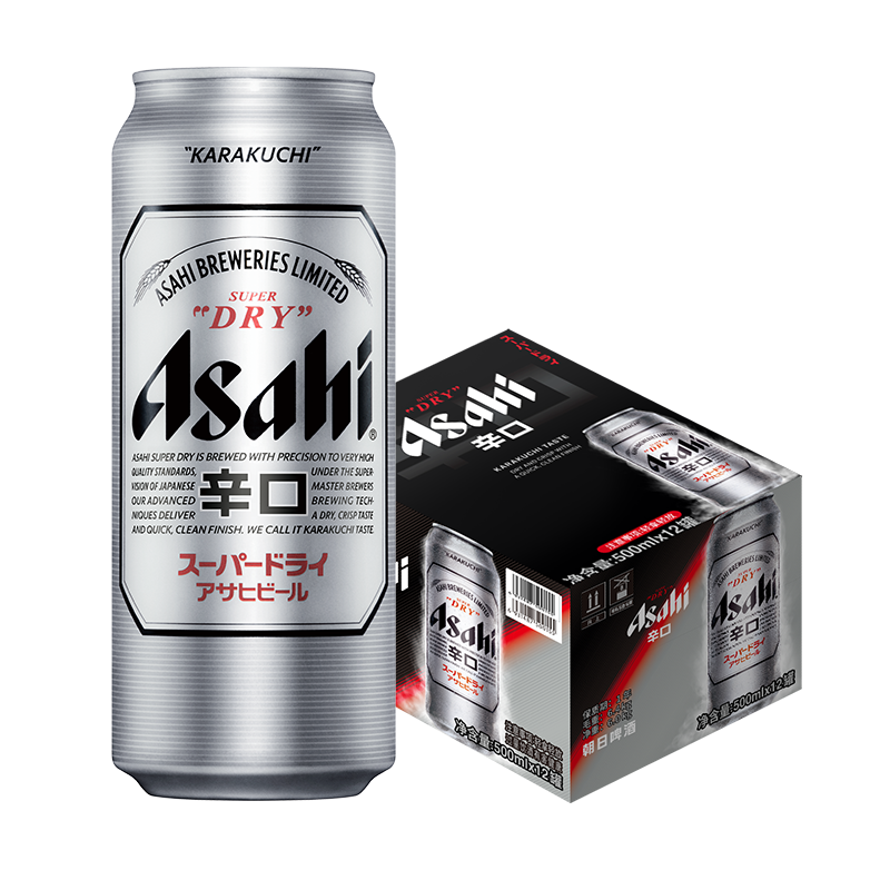 朝日啤酒 曼城限定版 500mL 12罐 119元（需領(lǐng)券，合59.5元/件）