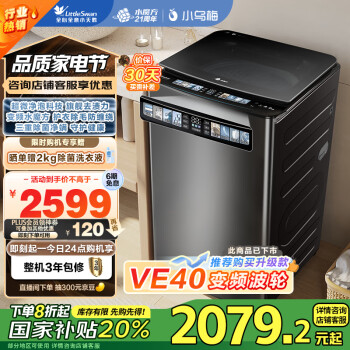 小天鹅 水魔方系列  TB100V85PLUS 波轮洗衣机 10公斤