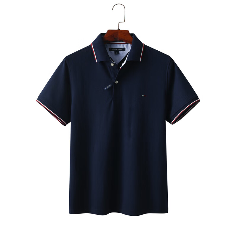 TOMMY HILFIGER 美国TOMMY HILFIGER汤米polo衫男棉短袖休闲翻领夏 券后159.1元