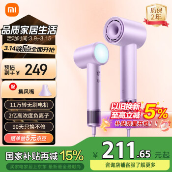 米家 MIJIA GSH501LFP 電吹風(fēng) 初晴紫