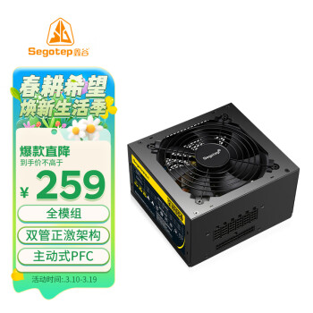 鑫谷 全模650 白牌（80%）全模组ATX电源 500W