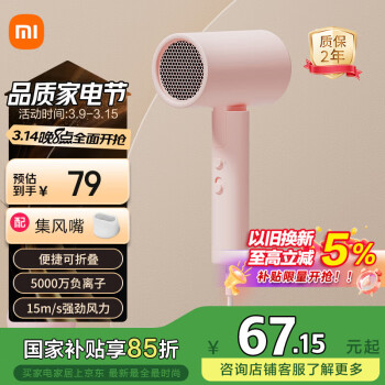 米家 MIJIA CMJ04LXW 電吹風(fēng) 粉色