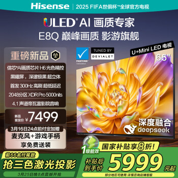 海信 Hisense 65E8Q 液晶电视 65英寸 4K