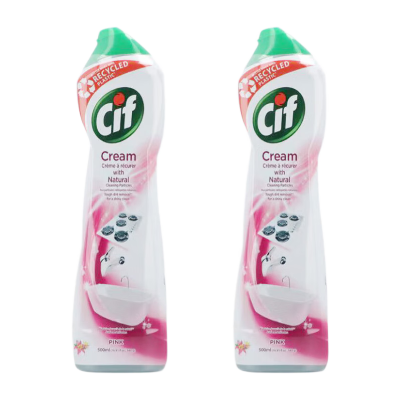 Cif 晶杰 多功能清洁乳 厨房强力去污液 百合香 500ml*2瓶 47元（需买2件，需用券）