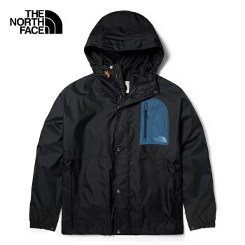 THE NORTH FACE 北面 沖鋒衣男戶(hù)外防風(fēng)防水透汽外套89YT 黑色/7OW