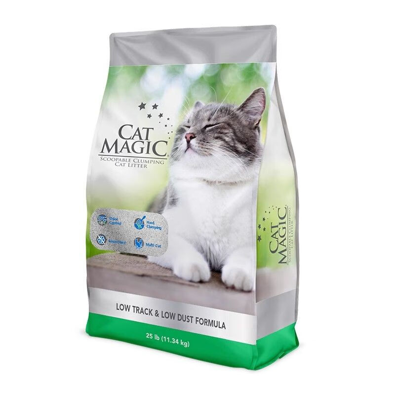 喵洁客 京东plus CAT MAGIC 喵洁客 银标 膨润土猫砂 大颗粒 11.34kg 券后71.05元