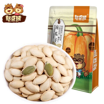 憨豆熊 南瓜子原味500g 堅(jiān)果炒貨原味南瓜籽辦公室休閑零食品每日?qǐng)?jiān)果