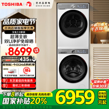 東芝 DG-10T19B+DH-10T19B  玉兔2.0洗烘套裝 10KG