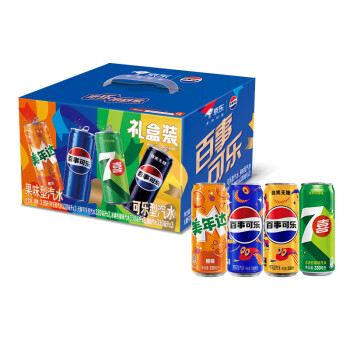 pepsi 百事 可乐 Pepsi 可乐 汽水 年货 2025新年装礼盒 组合装 330ml*12听