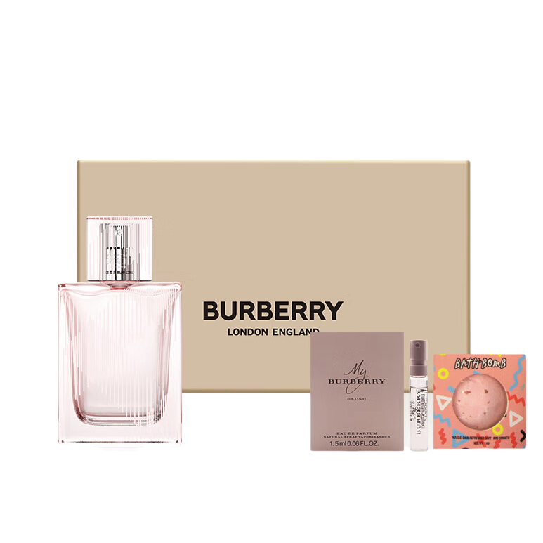 限移動端、京東百億補貼：BURBERRY 博柏利 紅粉戀歌女士淡香水 EDT 禮盒裝 30ml 369元