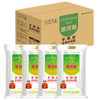 金龙鱼 面粉 中筋粉 麦芯粉 多用途麦芯粉小麦粉 10斤*4/箱