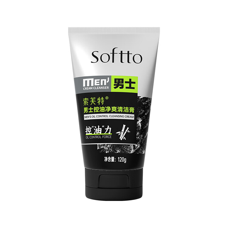 索芙特 SOFTTO 男士控油凈爽清潔膏 120g 12.43元（需買2件，需用券）