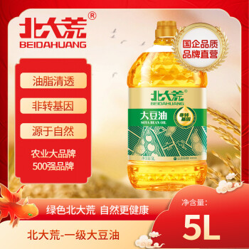 移動端、京東百億補貼：北大荒 小皇豆 大豆油 5L