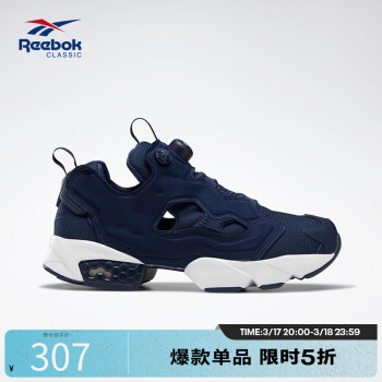 銳步 Insta Pump Fury OG 中性休閑運動鞋 DV6986 學院藏青藍色 36.5