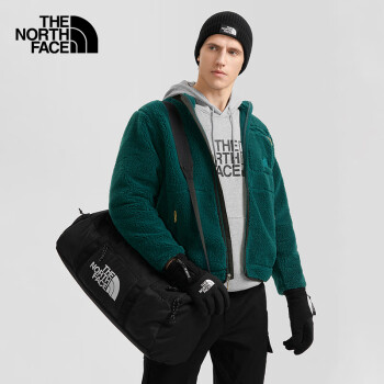 THE NORTH FACE 北面 羊羔絨外套男秋冬戶外加厚保暖抓絨衣7W7I D7V/綠色 L