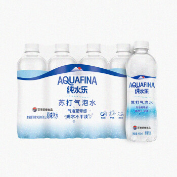 AQUAFINA 纯水乐 百事可乐纯水乐 AQUAFINA 纯水乐苏打气泡水（汽水）450ml *12瓶