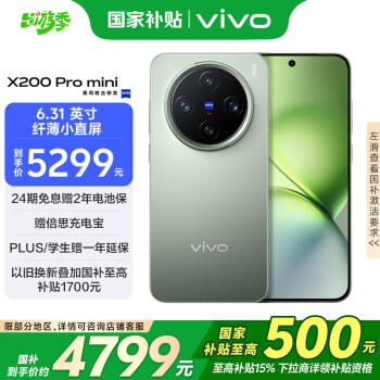 vivo X200 Pro mini 5G手機(jī) 16GB+512GB 鈦青