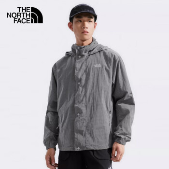 THE NORTH FACE 北面 防風夾克男戶外防潑舒適透氣83QX 星辰灰/A0M XL