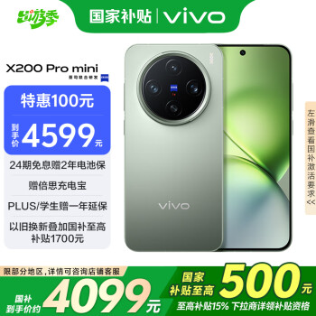 vivo X200 Pro mini 5G手機 12GB+256GB 鈦青