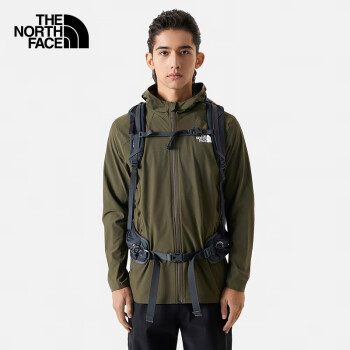 THE NORTH FACE 北面 防曬衣男戶外防風夾克8AUR 綠色/21L L