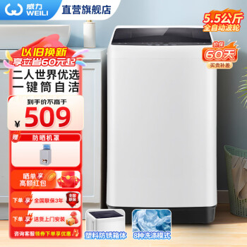 威力 XQB55-5599A(DS) 定频波轮洗衣机 5.5kg 雅白