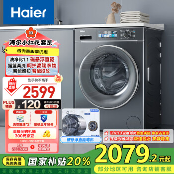 海爾 Haier 小紅花套系 EG100BD88PLUS 滾筒洗衣機(jī) 10kg