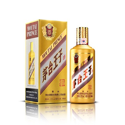 茅台 MOUTAI 金王子酒 53%vol 酱香型白酒 500ml 单瓶装 券后192.44元