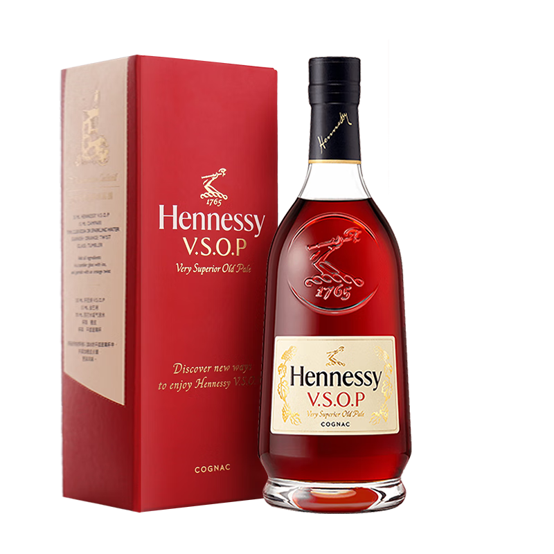 plus会员：轩尼诗（Hennessy） VSOP 干邑白兰地 法国进口洋酒 500ml 礼盒  331.35元（微信小程序）