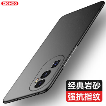 中陌 zigmog 适用于OPPO Reno11 手机壳 磨砂壳 全包微砂硅胶手机套 OPPO Reno11防摔软壳保护套 磨砂黑