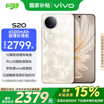 vivo S20 5G手机 12GB+512GB 凤羽金