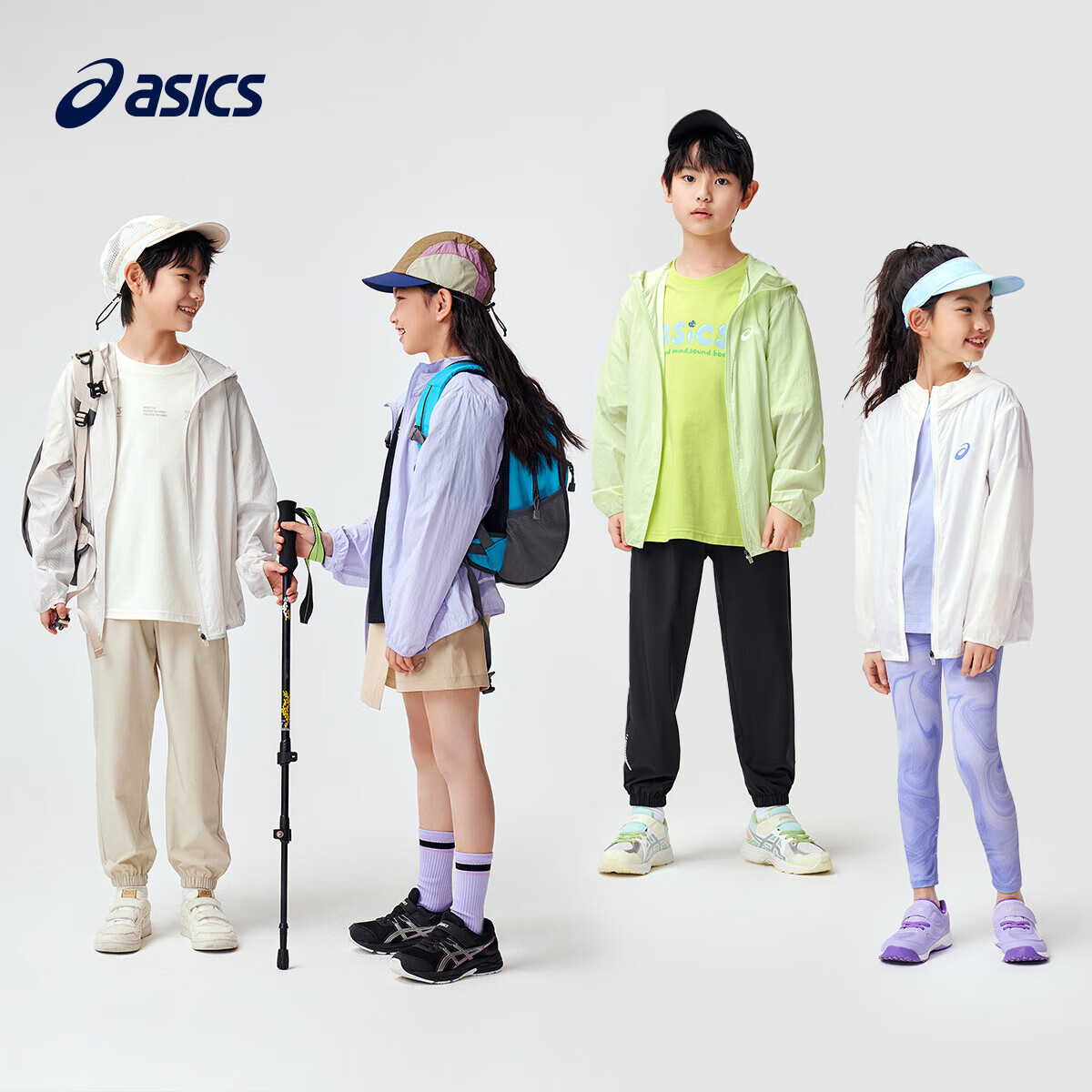 ASICS 亞瑟士 夏季UPF50+親子防曬衣 0620粉色 券后79.25元