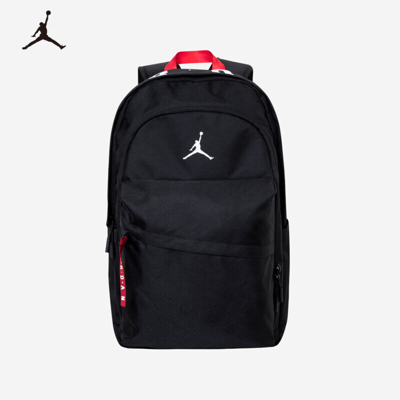 NIKE 耐克 Jordan耐克nike双肩包电脑包耐克书包大容量 正黑色 8/20(49x30x17cm) 223元