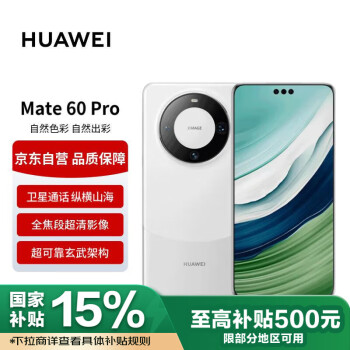 華為 HUAWEI Mate 60 Pro 手機 12GB+256GB 白沙銀