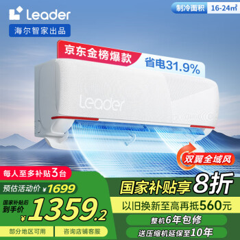 Leader 元氣系列 KFR-35GW/05LKG81TU1 新一級能效 壁掛式空調 1.5匹