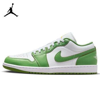 AIR JORDAN 正代系列 Air Jordan 1 Low Se 男子運(yùn)動(dòng)板鞋 HF4823-100 白/葉綠/閃電藍(lán) 42.5