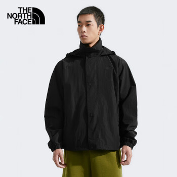 THE NORTH FACE 北面 防風(fēng)夾克男戶外防潑舒適透氣83QX 宇宙黑/JK3 XL