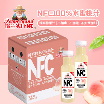 移動(dòng)端：福蘭農(nóng)莊 NFC100%水蜜桃汁300ML×6