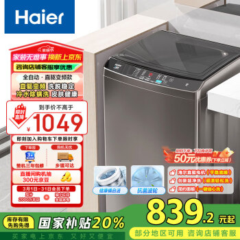 海爾 Haier EB100B20Mate1 變頻波輪洗衣機 10kg 灰色