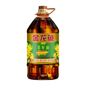 金龍魚食用油醇香純香菜籽油5L新老包裝交替發(fā)貨