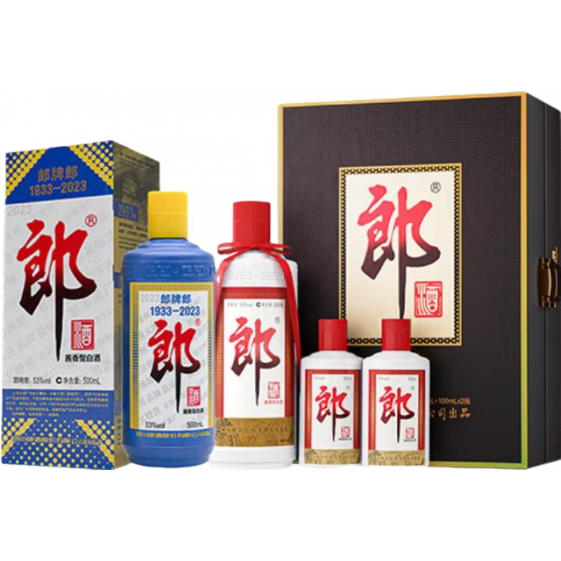 郎酒 子母郎禮盒+郎牌郎2023紀念版500mL 組合裝 509元（需領(lǐng)券）