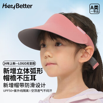 heybetter 兒童防曬帽UPF50+  卷粉