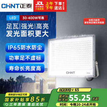 正泰 LED戶外投光燈 IP65防水 高亮度50W